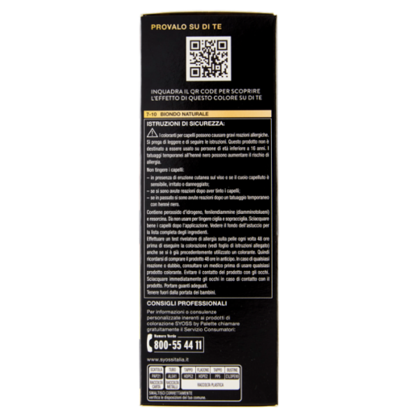 Syoss By Palette Oleo Intense 7-10 Biondo Naturale