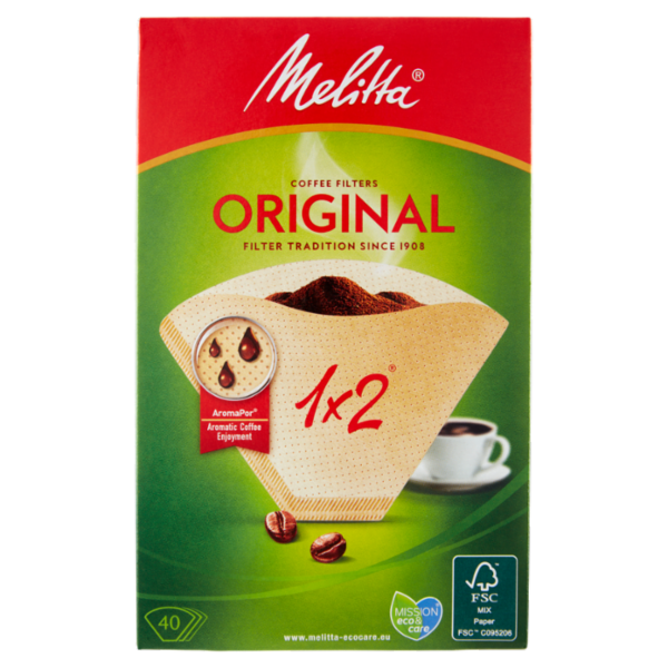 Melitta Original Coffee Filters 1x2 40 pz