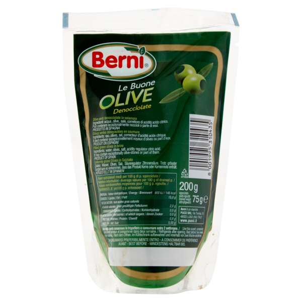 Berni le Buone Olive Denocciolate 200 g