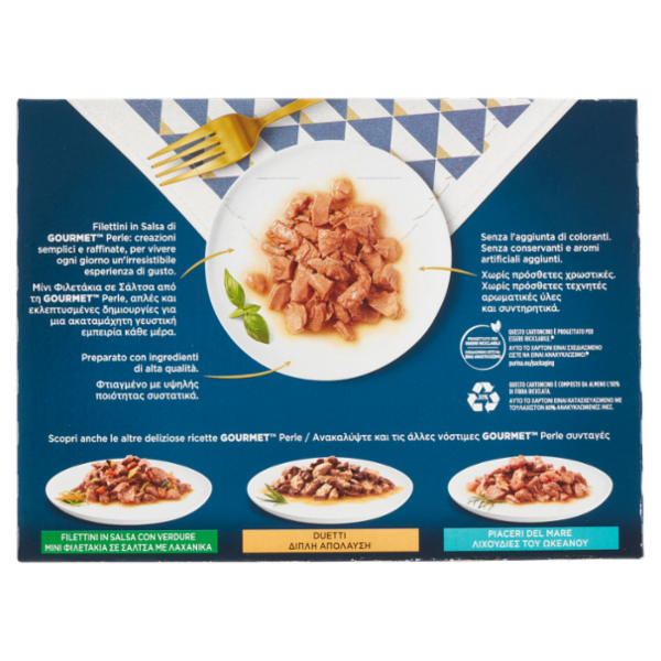 PURINA GOURMET Perle Filettini in Salsa Tacchino / Anatra / Agnello / Tonno 8 x 85 g