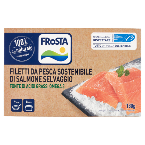 FRoSTA Filetti da Pesca Sostenibile di Salmone Selvaggio 180 g