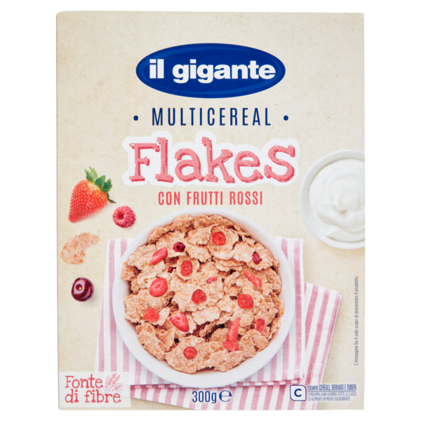 IL GIGANTE Multicereal Flakes con Frutti Rossi 300 g