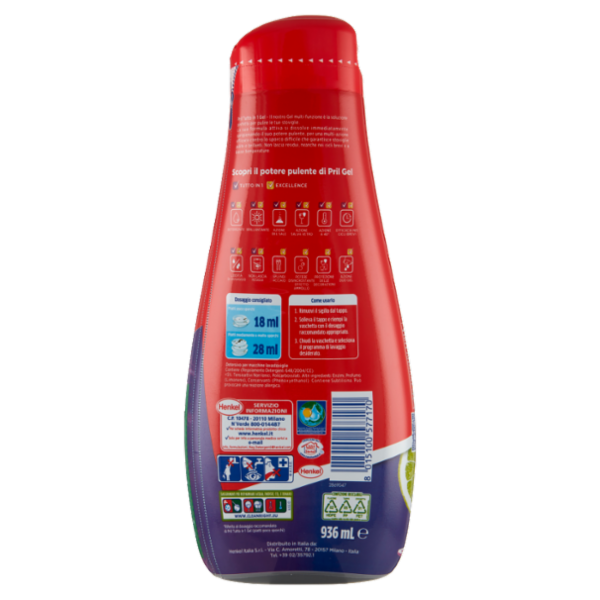 PRIL Tutto in 1 Gel Limone 936ml