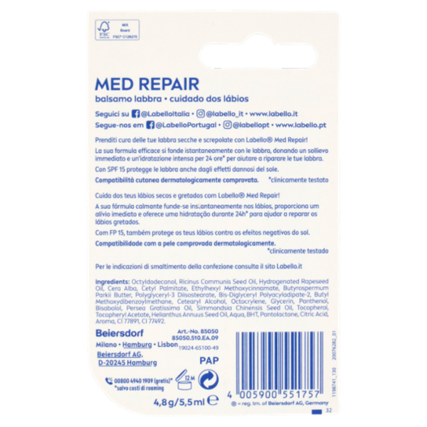 Labello Med Repair SPF 15 4,8 g
