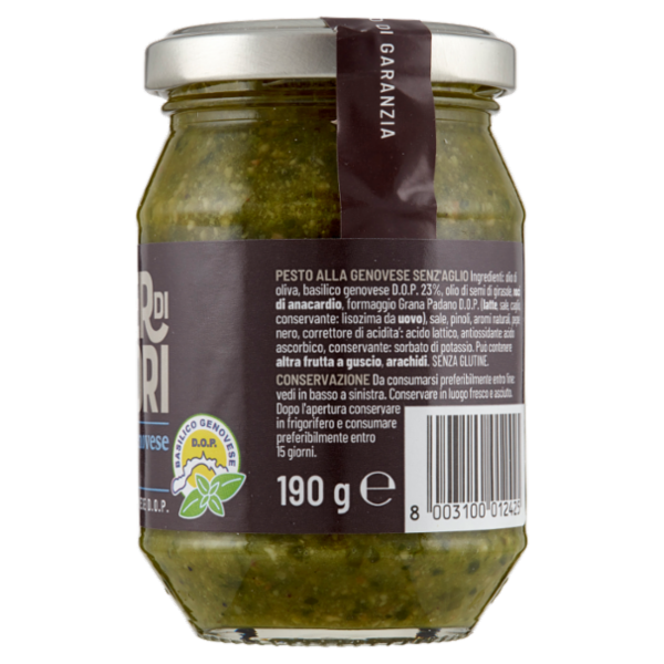 Selex Saper di Sapori Pesto alla Genovese Senz'Aglio D.O.P. 190 g