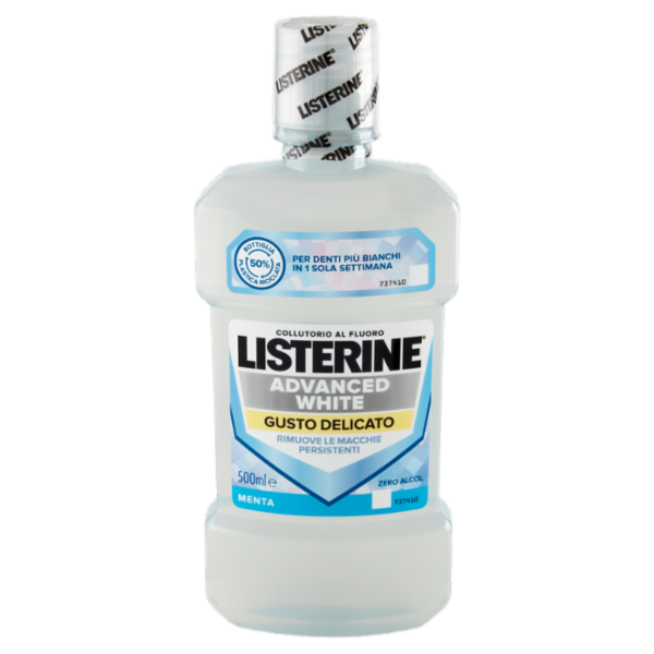 Listerine Advanced White Gusto Delicato Menta 500 ml