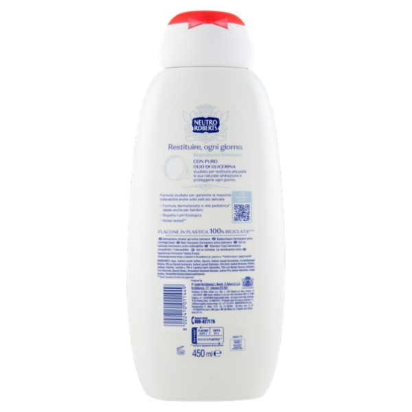 Neutro Roberts DermaZero Alta Tollerabilità Bagnodoccia 450 ml