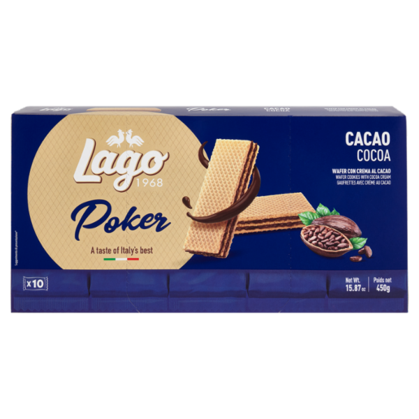 Lago Poker Cacao 10 x 45 g