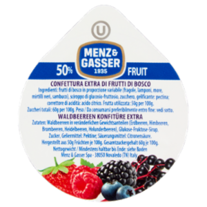 Menz & Gasser Extra Confettura Extra Di Frutti Di Bosco 100 x 25 g