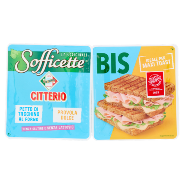 Citterio Sofficette Bis Petto di Tacchino al Forno - Provola Dolce 70 g