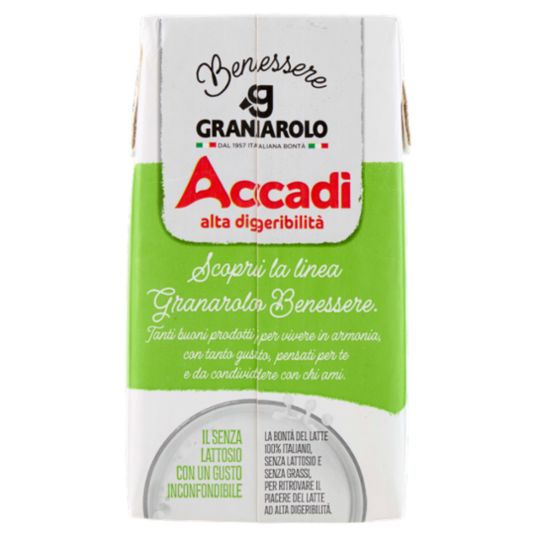 Granarolo Benessere Accadì Senza Lattosio Senza Grassi 500 ml