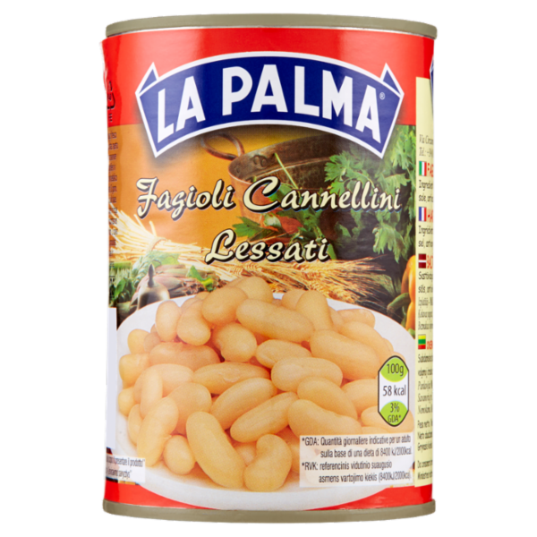 La Palma Fagioli Cannellini Lessati 400 g