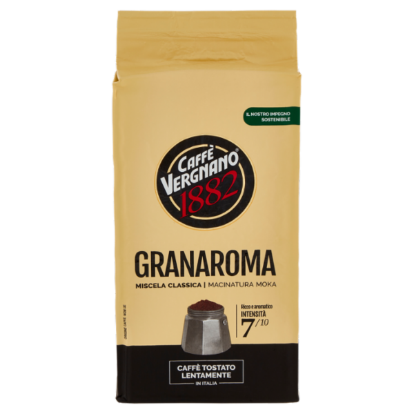 Caffè Vergnano 1882 Granaroma Miscela Classica Macinatura Moka 250 g