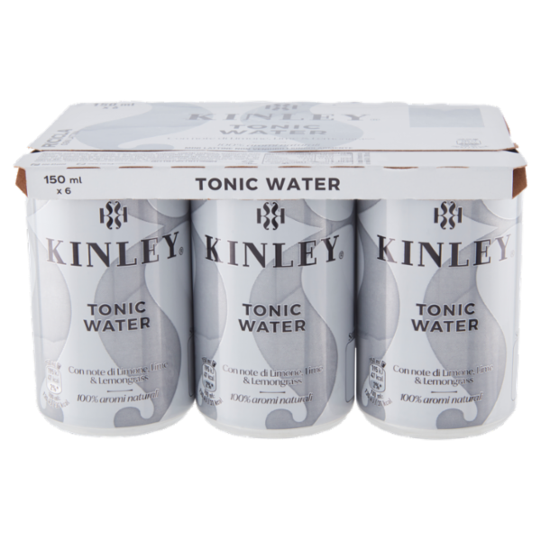 KINLEY Tonic Water 6 x 150 ml Mini Can