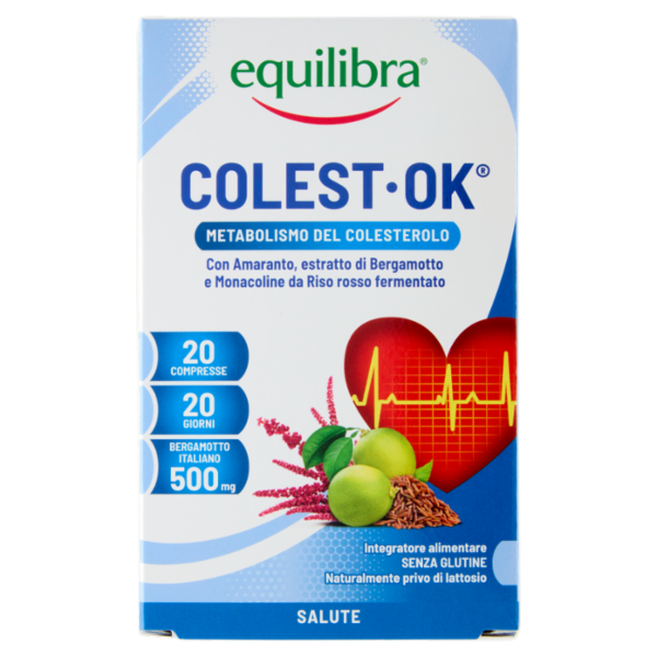 equilibra Colest-Ok Metabolismo del Colesterolo Compresse 20 x 1,2 g