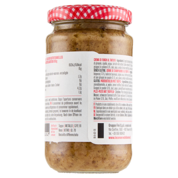 Le Conserve della Nonna Crema di Funghi al Tartufo 190 g