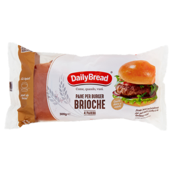 Daily Bread Pane per Burger Brioche Panini 300 g