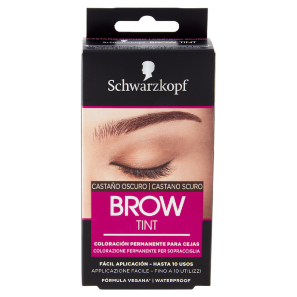 Schwarzkopf Brow Tint Castano Scuro Colorazione Permanente per Sopracciglia