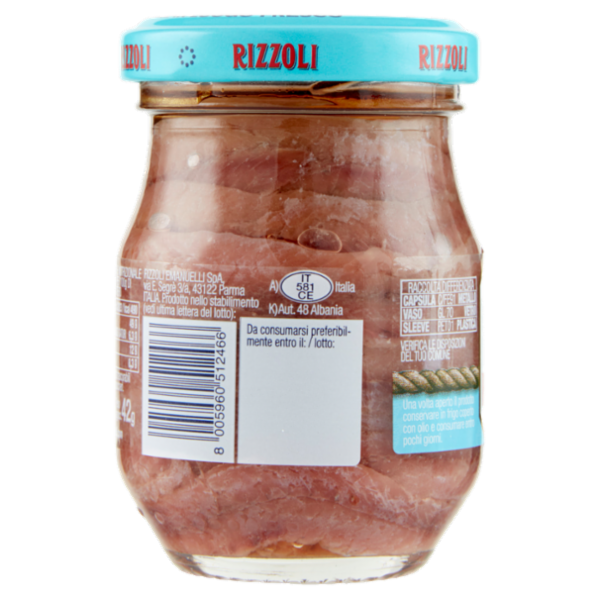 Rizzoli Filetti di Alici Adriatiche in Olio 100% Italiano 80 g