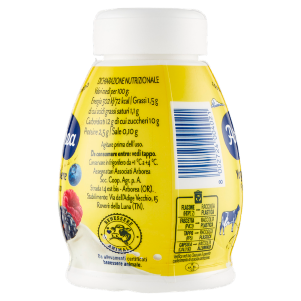 Arborea Yogurt da Bere Frutti di bosco 200 g