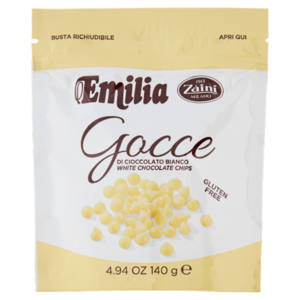 Zàini Emilia Gocce di Cioccolato Bianco 140 g