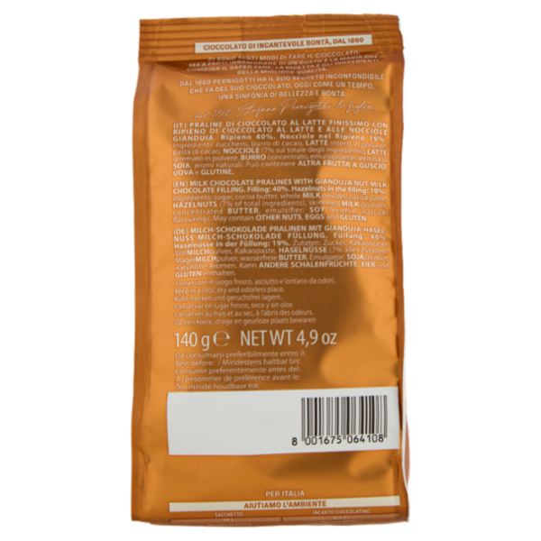 Pernigotti Gemma Praline con Ripieno Gianduia al Latte 140 g