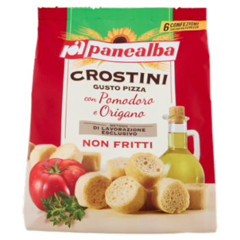 Panealba Crostini Gusto Pizza Con Pomodoro e Origano 6 x 28 g