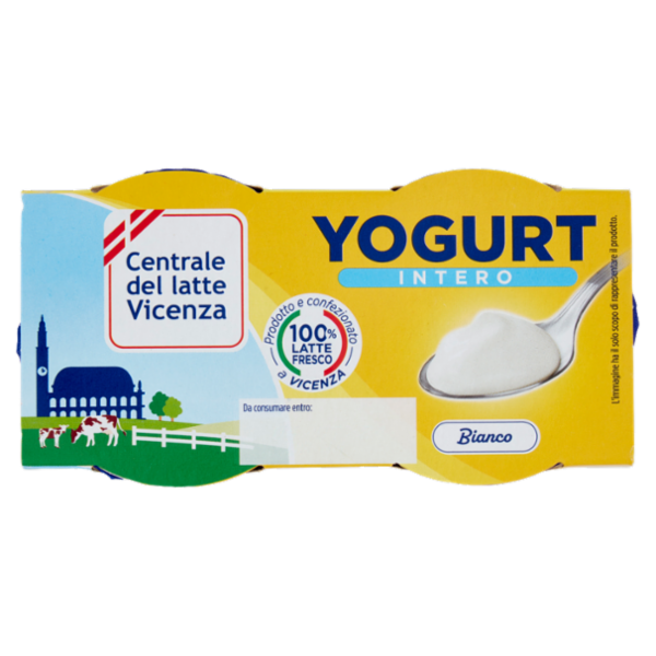 Centrale del latte Vicenza Yogurt Intero Bianco 2 x 125 g