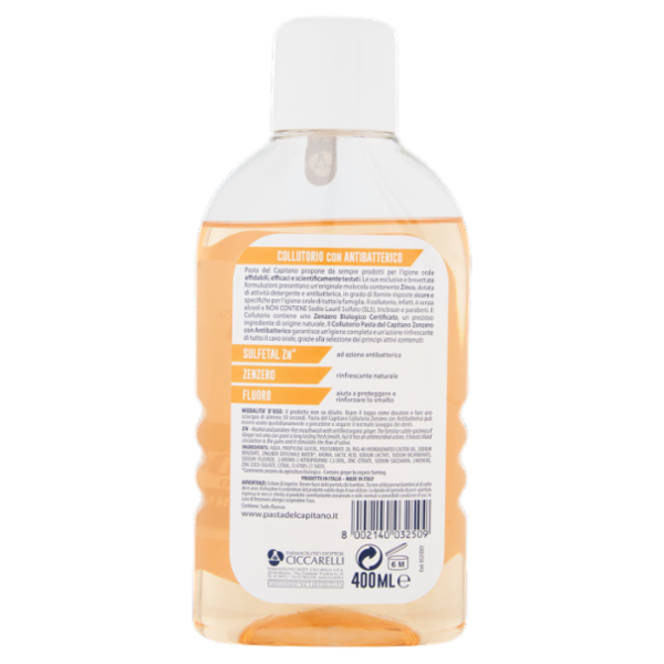 Pasta del Capitano Collutorio Zenzero 400 ml