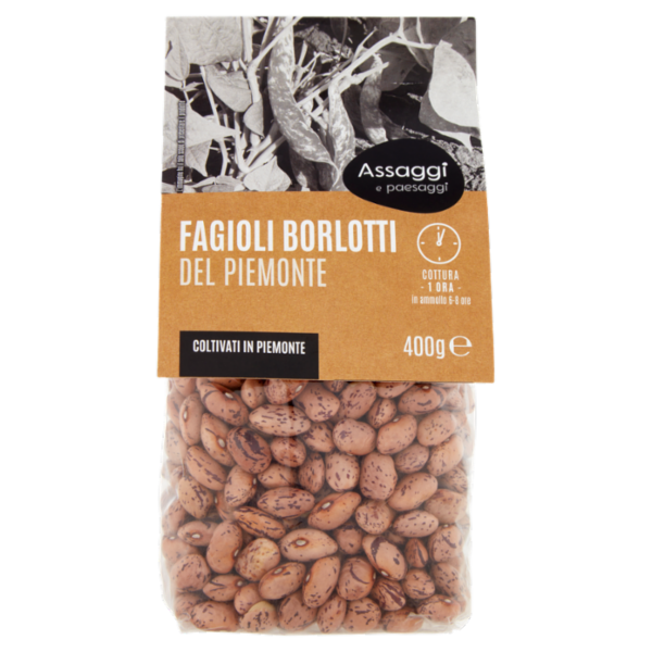 Assaggi e paesaggi Fagioli Borlotti del Piemonte 400 g
