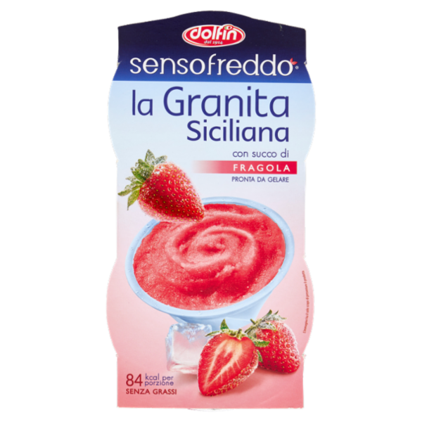 dolfin sensofreddo la Granita Siciliana con succo di Fragola 2 x 100 ml