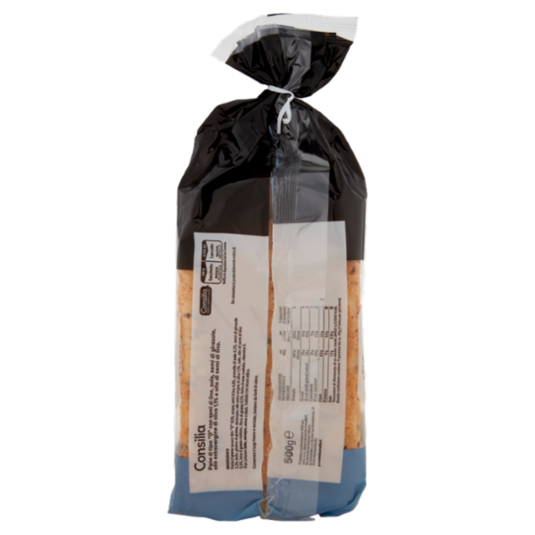 Consilia Pane Filone con Semi di Lino a Fette 500 g