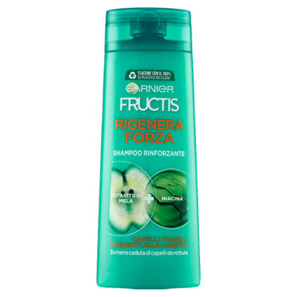 Garnier Shampoo Fructis Rigenera Forza, per Capelli Fragili, Tendenti alla caduta da rottura, 250 ml