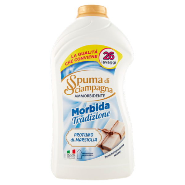 Spuma di Sciampagna Morbida Tradizione Ammorbidente Profumo di Marsiglia 1300 ml