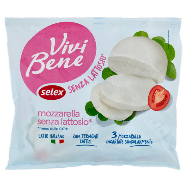 Selex Vivi Bene Mozzarella senza Lattosio 3x100 g