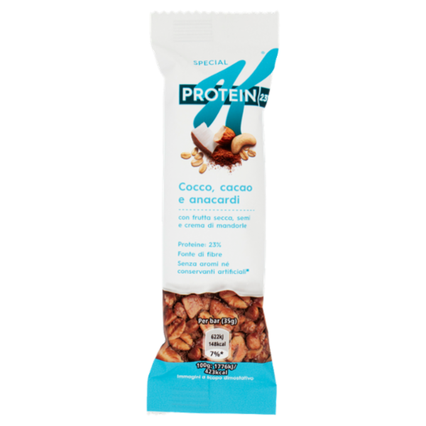Kellogg's Special K Protein 23% Cocco, cacao e anacardi 35 g