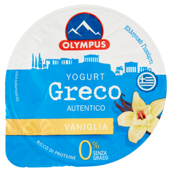 Olympus Yogurt Greco Autentico Vaniglia 0% Senza Grassi 150 g