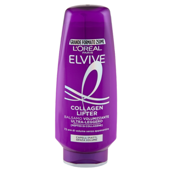 Elvive Collagen Lifter Balsamo Volumizzante Ultra-Leggero, per Capelli Senza Volume 250 ml