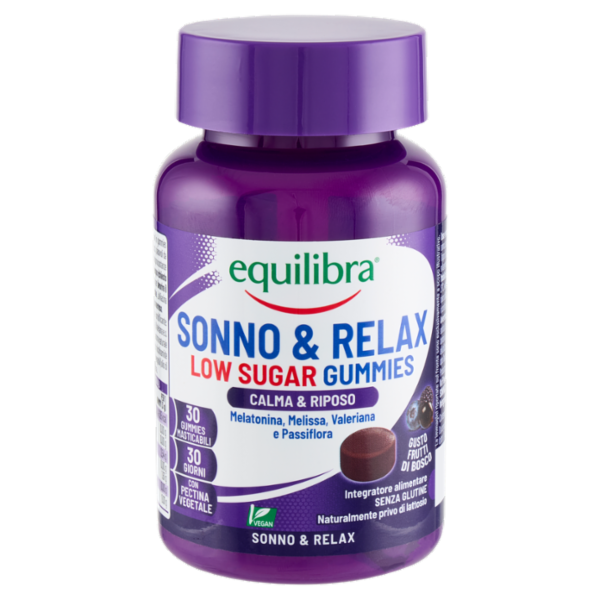 equilibra Sonno & Relax Low Sugar Gummies 30 gummies 90 g