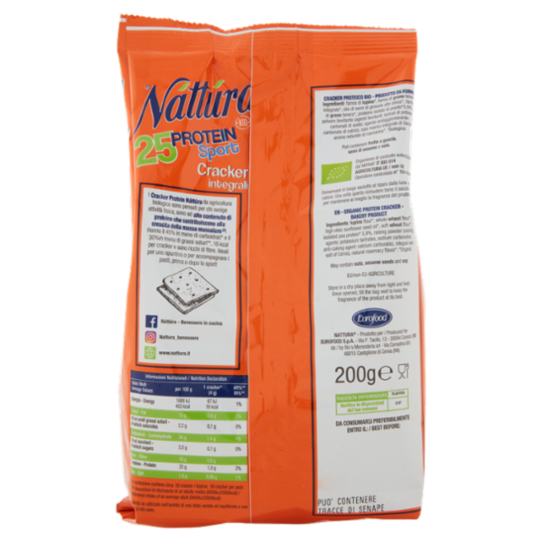 Náttúra 25 Protein Sport Cracker integrali Bio 200 g