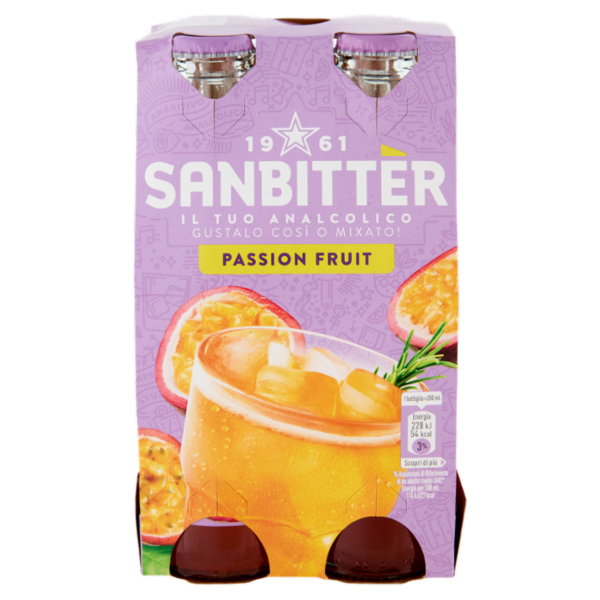 Sanbittèr Passion Fruit 20cl x4