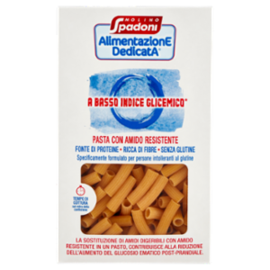 Molino Spadoni AlimentazionE DedicatA a Basso Indice Glicemico* Pasta Amido Resist. Maccheroni 400 g
