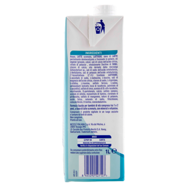 NESTLÉ NIDINA Optipro 3 Latte di crescita liquido per bambini da 1 anno Brick 1L