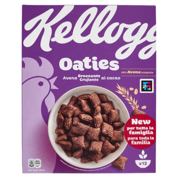 Kellogg's Oaties Avena Croccante al cacao 360 g