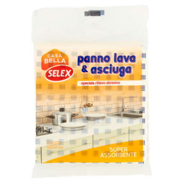 Selex Casa Bella Panno Lava e Asciuga 3 pezzi