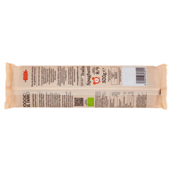 Poggio del Farro Specialità Integrale di Farro Bio Spaghetti 500 g