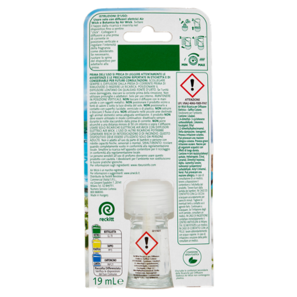 Air Wick Profumatore per Ambienti Soffice Cotone Ricarica 19 ml