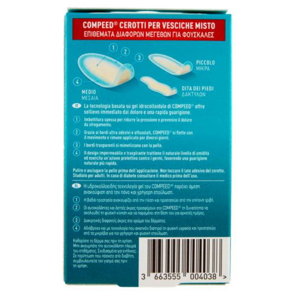 Compeed Cerotti per Vesciche Misto 6 pz
