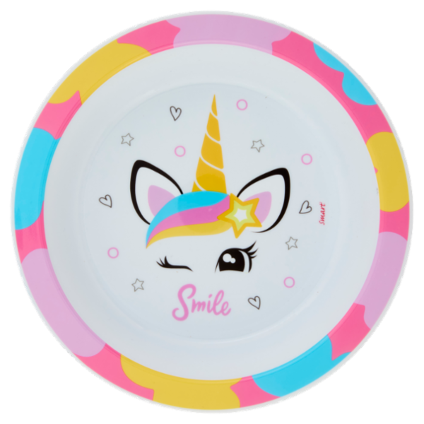 Smart Piatto Fondo Pp Unicorn Smile