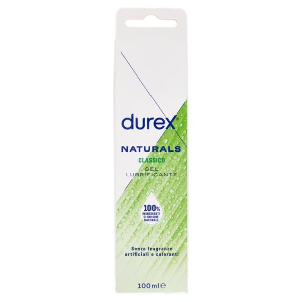 Durex Naturals Pure Gel Lubrificante Intimo, 100% Ingredienti di Origine Naturale,100ml